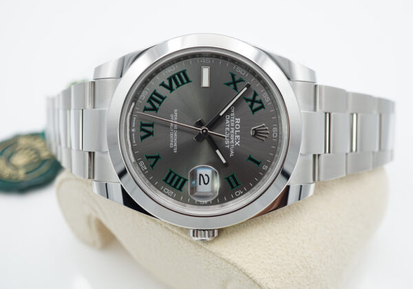 BRAND NEW Rolex 126300 DATEJUST 41 WIMBLEDON DIAL OYSTER BAND 2023 COMPLETE SET - Image 9