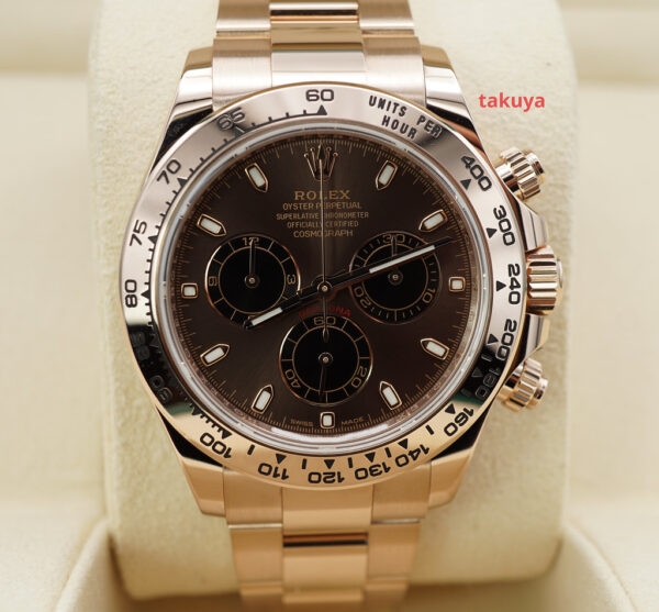Rolex 116505 DAYTONA 18K EVEROSE GOLD NEW CHOCOLATE DIAL 2020 WARRANTY FUL SET