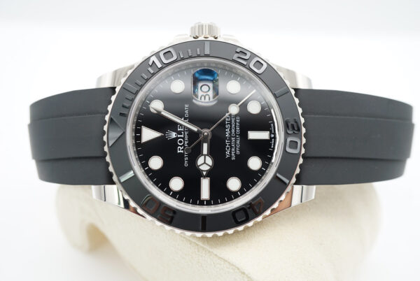 Rolex 226659 YACHTMASTER 18K WHITE GOLD OYSTERFLEX 42MM 2022 FULL SET - Image 10
