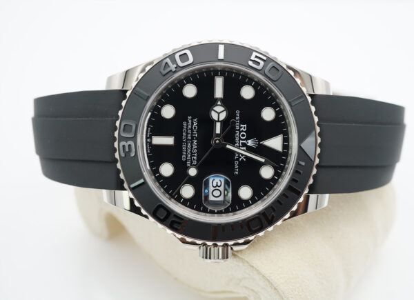 Rolex 226659 YACHTMASTER 18K WHITE GOLD OYSTERFLEX 42MM 2022 FULL SET - Image 9