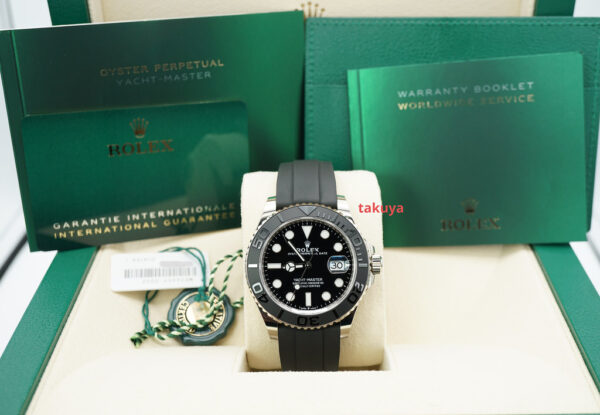 Rolex 226659 YACHTMASTER 18K WHITE GOLD OYSTERFLEX 42MM 2022 FULL SET - Image 2