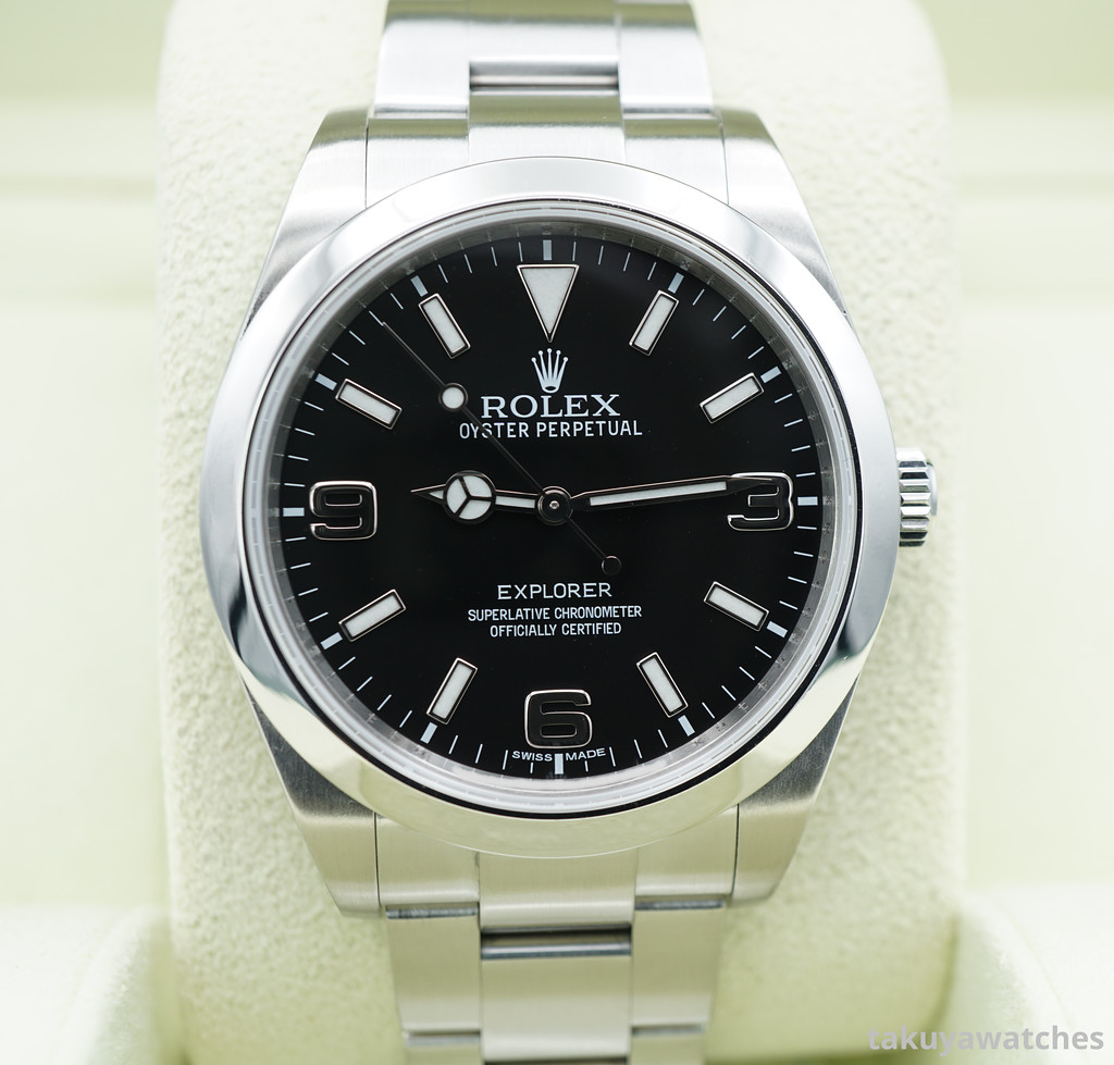 Rolex 214270 EXPLORER I STAINLESS STEEL MARK 1 DIAL 39MM DISCONTINUED BOX PAPERS Takuya Watches