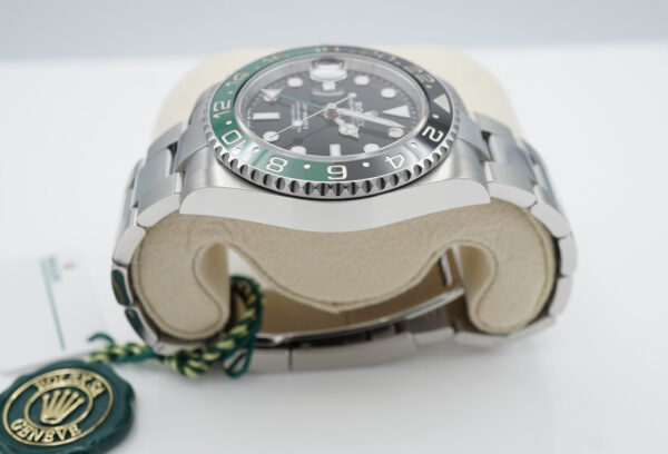 BRAND NEW Rolex 126720VTNR GMT MASTER II LEFTY BLACK GREEN SPRITE OYSTER BAND 2023 FULL SET - Image 3