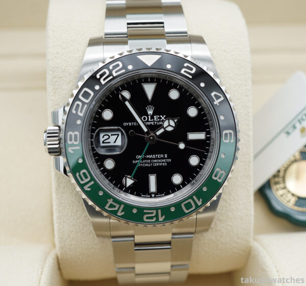 BRAND NEW Rolex 126720VTNR GMT MASTER II LEFTY BLACK GREEN SPRITE OYSTER BAND 2023 FULL SET