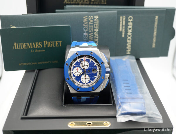 Audemars PIGUET ROYAL OAK OFFSHORE 26400SO CAMO BLUE DIAL LIMITED OF 400 UNITS FULL SET - Image 2