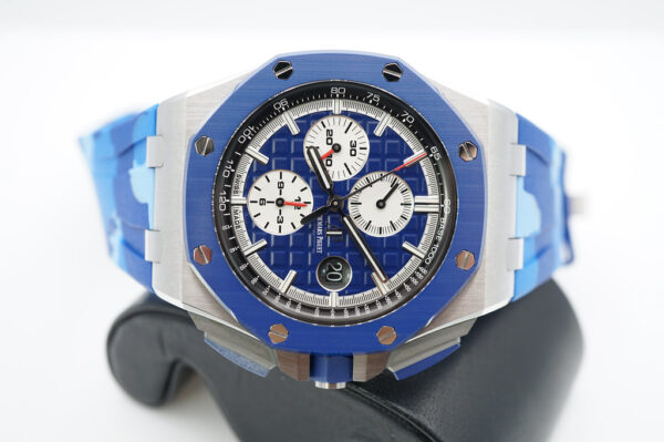 Audemars PIGUET ROYAL OAK OFFSHORE 26400SO CAMO BLUE DIAL LIMITED OF 400 UNITS FULL SET - Image 9