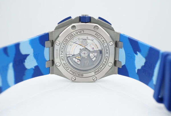 Audemars PIGUET ROYAL OAK OFFSHORE 26400SO CAMO BLUE DIAL LIMITED OF 400 UNITS FULL SET - Image 8