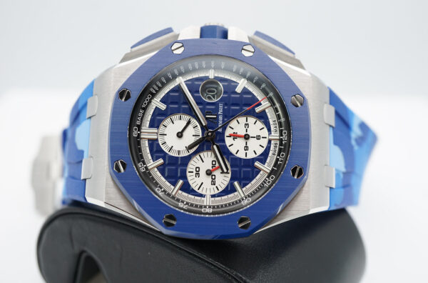 Audemars PIGUET ROYAL OAK OFFSHORE 26400SO CAMO BLUE DIAL LIMITED OF 400 UNITS FULL SET - Image 10