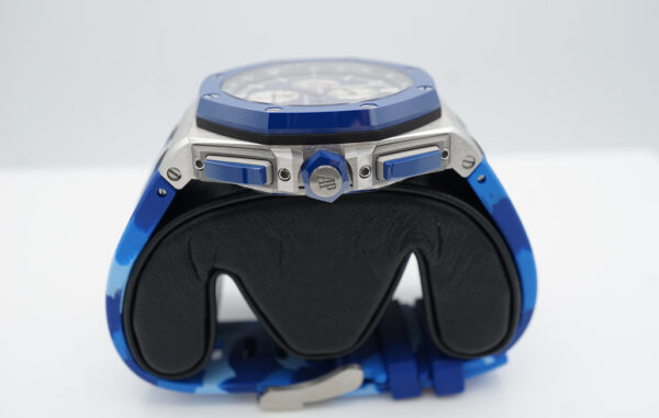 Audemars PIGUET ROYAL OAK OFFSHORE 26400SO CAMO BLUE DIAL LIMITED OF 400 UNITS FULL SET - Image 3