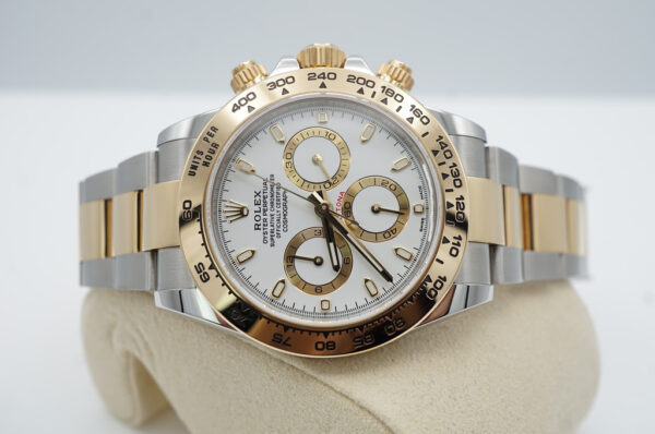 Rolex 116503 DAYTONA TWO TONE YELLOW GOLD SS WHITE DIAL 2019 WARRANTY FULL SET - Image 10