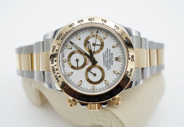Rolex 116503 DAYTONA TWO TONE YELLOW GOLD SS WHITE DIAL 2019 WARRANTY FULL SET - Image 9