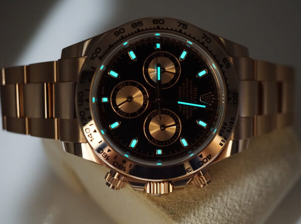 Rolex 116505 COSMOGRAPH DAYTONA 18K ROSE GOLD BLACK DIAL 2021 WARRANTY FULL SET - Image 11
