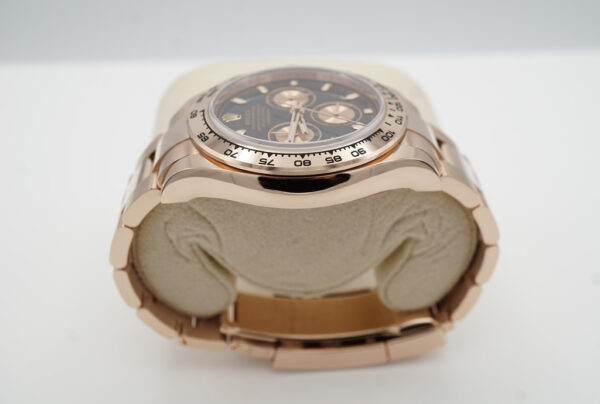 Rolex 116505 COSMOGRAPH DAYTONA 18K ROSE GOLD BLACK DIAL 2021 WARRANTY FULL SET - Image 4