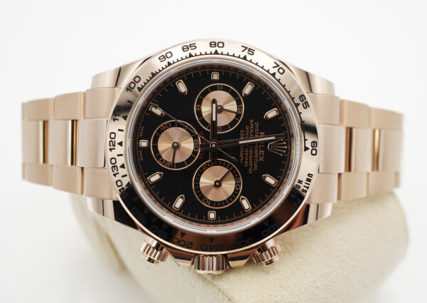Rolex 116505 COSMOGRAPH DAYTONA 18K ROSE GOLD BLACK DIAL 2021 WARRANTY FULL SET - Image 9