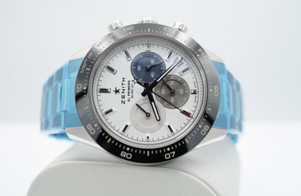 BRAND NEW ZENITH CHRONOMASTER SPORT El PRIMERO WHITE TRICOLOR DIAL BRACELET 2023 FULL SET - Image 10
