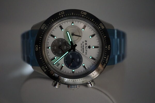BRAND NEW ZENITH CHRONOMASTER SPORT El PRIMERO WHITE TRICOLOR DIAL BRACELET 2023 FULL SET - Image 11