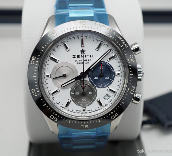 BRAND NEW ZENITH CHRONOMASTER SPORT El PRIMERO WHITE TRICOLOR DIAL BRACELET 2023 FULL SET