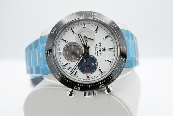 BRAND NEW ZENITH CHRONOMASTER SPORT El PRIMERO WHITE TRICOLOR DIAL BRACELET 2023 FULL SET - Image 9