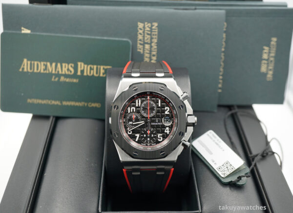 Audemars PIGUET ROYAL OAK OFFSHORE 26470SO CERAMIC BEZEL VAMPIRE 2021 WARRANTY FULL SET - Image 2
