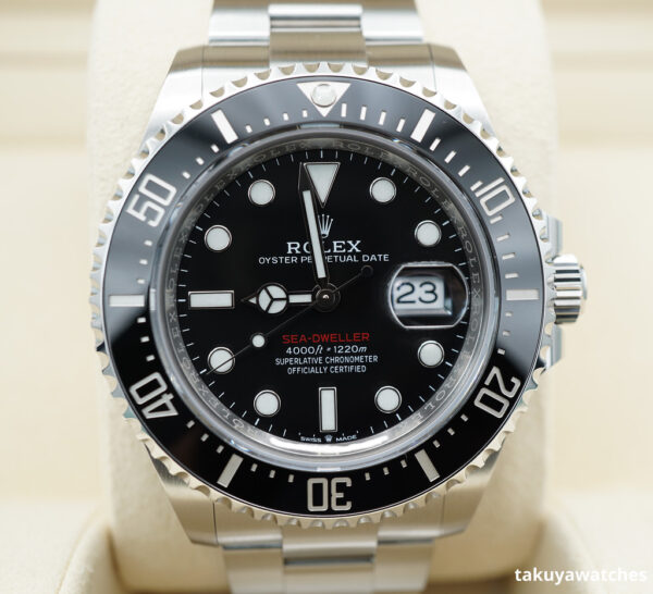 Rolex 126600 SEA-DWELLER 43MM CYCLOPS RED TEXT 2019 WARRANTY COMPLETE SET
