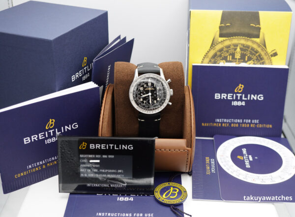 NEW BREITLING NAVITIMER REF. 806 1959 Re-Edition AUTOMATIC WARRANTY FULL SET - Image 2