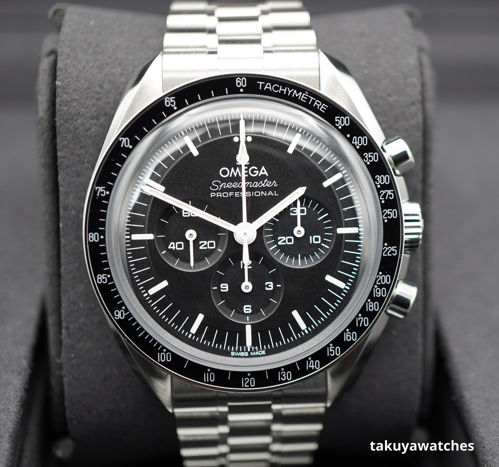 Omega Speedmaster Professional Moonwatch 3861 Hesalite 2023 Black  Chronograph Set