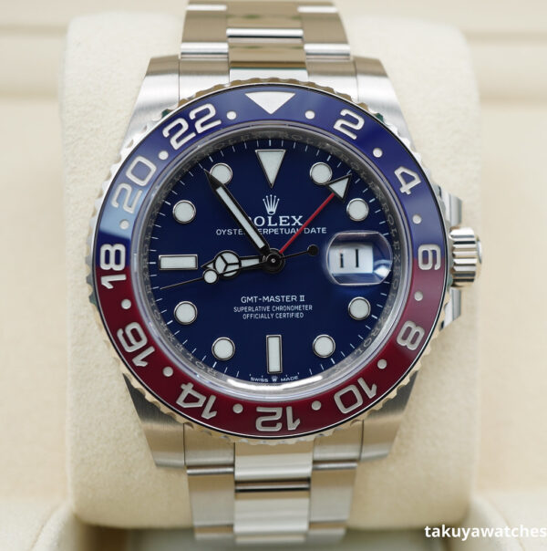 Rolex 126719BLRO GMT MASTER 2 WHITE GOLD PEPSI BEZEL BLUE DIAL 2022 FULL SET