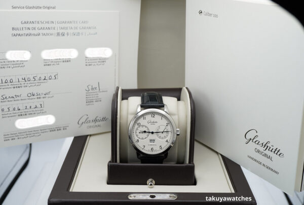 NEW Glashutte ORIGINAL SENATOR OBSERVER SILVER DIAL 2023 COMPLETE SET - Image 2