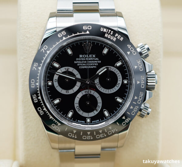 Rolex 116500LN COSMOGRAPH DAYTONA STAINLESS STEEL CERAMIC BEZEL BLACK DIAL FULL SET