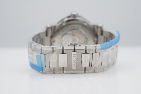 BRAND NEW BREGUET MARINE GMT 5857 DUAL TIME STAINLESS STEEL BRACELET 2023 FULL SET - Image 7