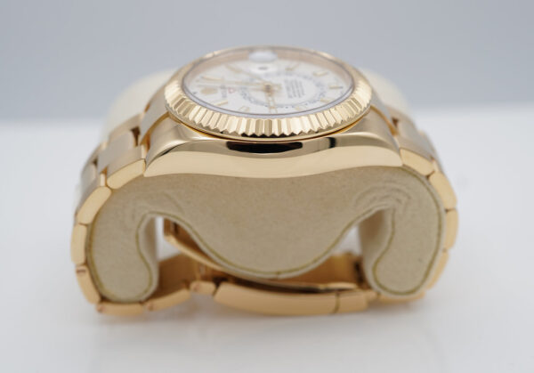Rolex 326938 SKY-DWELLER 18K YELLOW GOLD WHITE STICK DIAL COMPLETE SET - Image 4