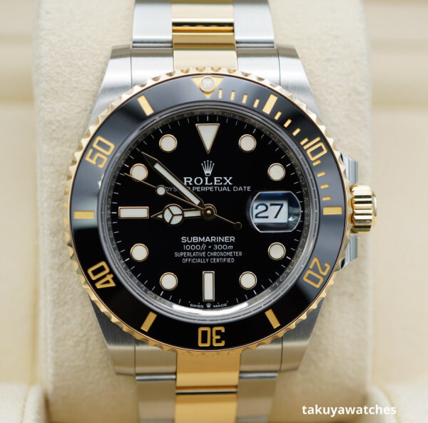 Rolex 126613LN SUBMARINER 18K YG STEEL BLACK DIAL 41MM 2023 FULL SET