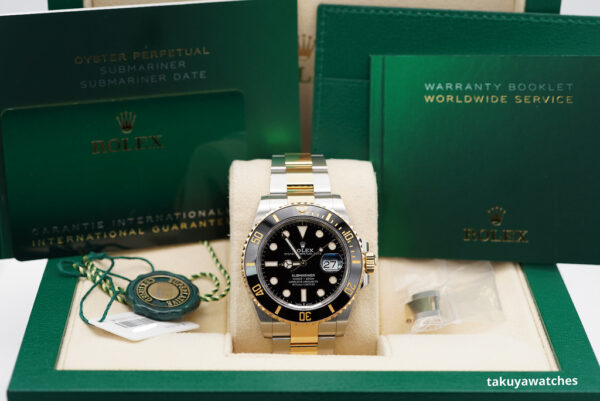 Rolex 126613LN SUBMARINER 18K YG STEEL BLACK DIAL 41MM 2023 FULL SET - Image 2