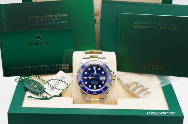 Rolex 126613LB SUBMARINER BLUESY YELLOW GOLD STEEL BLUE DIAL 2021 41MM FULL SET - Image 2