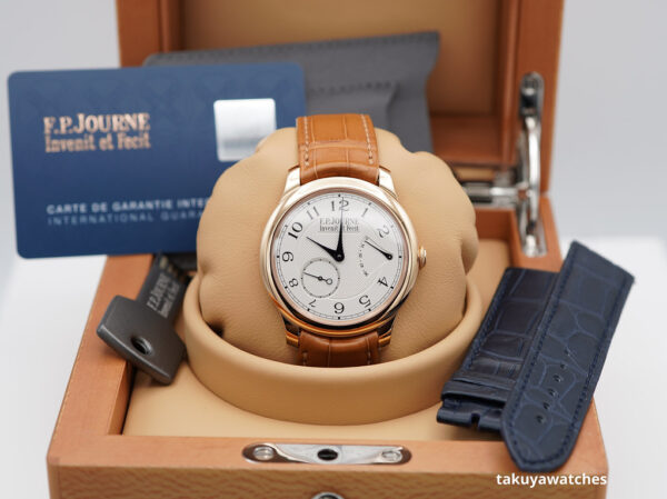 FP Journe CHRONOMETRE SOUVERAIN ROSE GOLD SILVER DIAL 40MM 2020 COMPLETE SET - Image 2