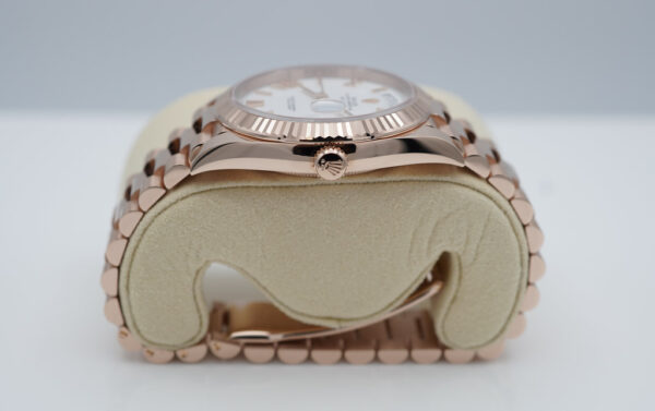 MINT Rolex 228235 DAY DATE 40 ROSE GOLD WHITE ROMAN DIAL 2023 WARRANTY FULL SET - Image 3