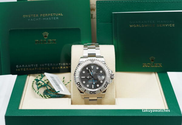 Rolex 126622 YACHTMASTER PLATINUM BEZEL SLATE DIAL 40MM 2023 WARRANTY FULL SET - Image 2