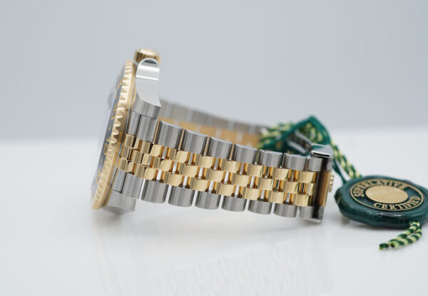 BRAND NEW Rolex 126713GRNR GMT MASTER 2 YELLOW GOLD STEEL GREY BLACK BEZEL JUBILEE BAND 2023 FULL SET - Image 5