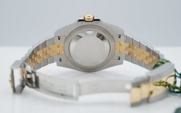 BRAND NEW Rolex 126713GRNR GMT MASTER 2 YELLOW GOLD STEEL GREY BLACK BEZEL JUBILEE BAND 2023 FULL SET - Image 8