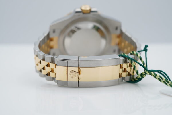 BRAND NEW Rolex 126713GRNR GMT MASTER 2 YELLOW GOLD STEEL GREY BLACK BEZEL JUBILEE BAND 2023 FULL SET - Image 7