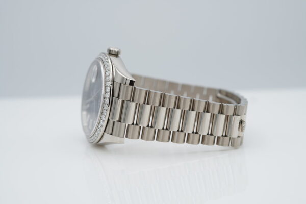 Rolex 228349RBR DAY DATE 40 WHITE GOLD BAGUETTE DIAMOND BLACK DIAL 2022 FULL SET - Image 5