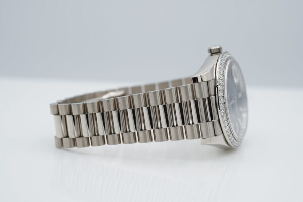 Rolex 228349RBR DAY DATE 40 WHITE GOLD BAGUETTE DIAMOND BLACK DIAL 2022 FULL SET - Image 6