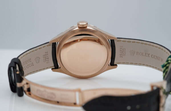 NEW Rolex 50535 CELLINI MOONPHASE 18K EVEROSE GOLD 39MM WARRANTY FULL SET - Image 8