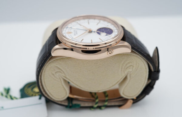 NEW Rolex 50535 CELLINI MOONPHASE 18K EVEROSE GOLD 39MM WARRANTY FULL SET - Image 4