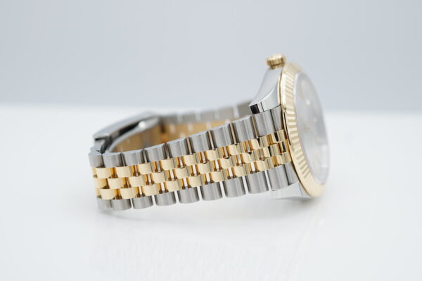 Rolex 126333 DATEJUST 41 YELLOW GOLD STEEL SILVER DIAL JUBILEE BAND WARRANTY - Image 6