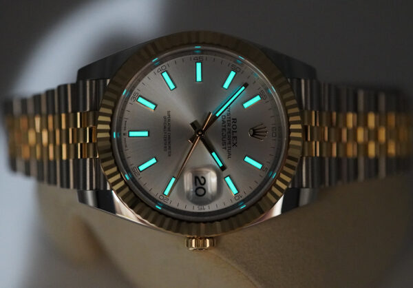 Rolex 126333 DATEJUST 41 YELLOW GOLD STEEL SILVER DIAL JUBILEE BAND WARRANTY - Image 11