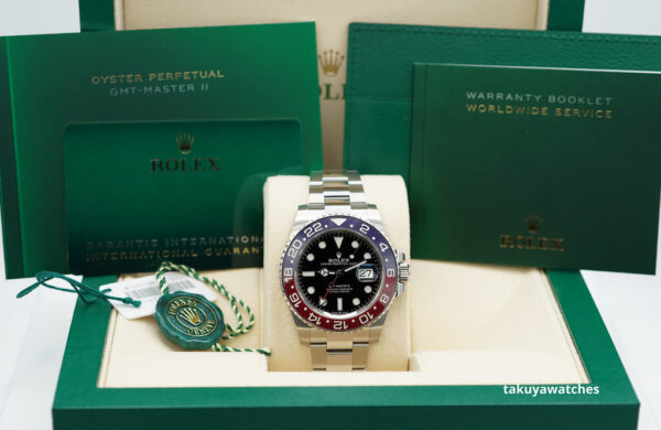 MINT Rolex 126710BLRO PEPSI GMT MASTER II RED BLUE BEZEL OYSTER 2021 FULL SET - Image 2