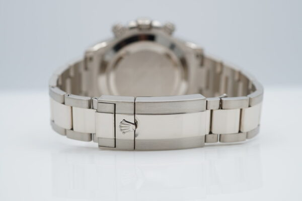 Rolex 116509 COSMOGRAPH DAYTONA WHITE GOLD SILVER DIAL 2021 WARRANTY FULL SET - Image 7