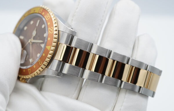 Rolex 16713 GMT MASTER 2 TWO TONE ROOTBEER BROWN DIAL 2004 BOXES PAPERS - Image 6