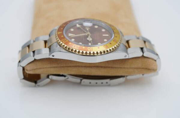 Rolex 16713 GMT MASTER 2 TWO TONE ROOTBEER BROWN DIAL 2004 BOXES PAPERS - Image 4